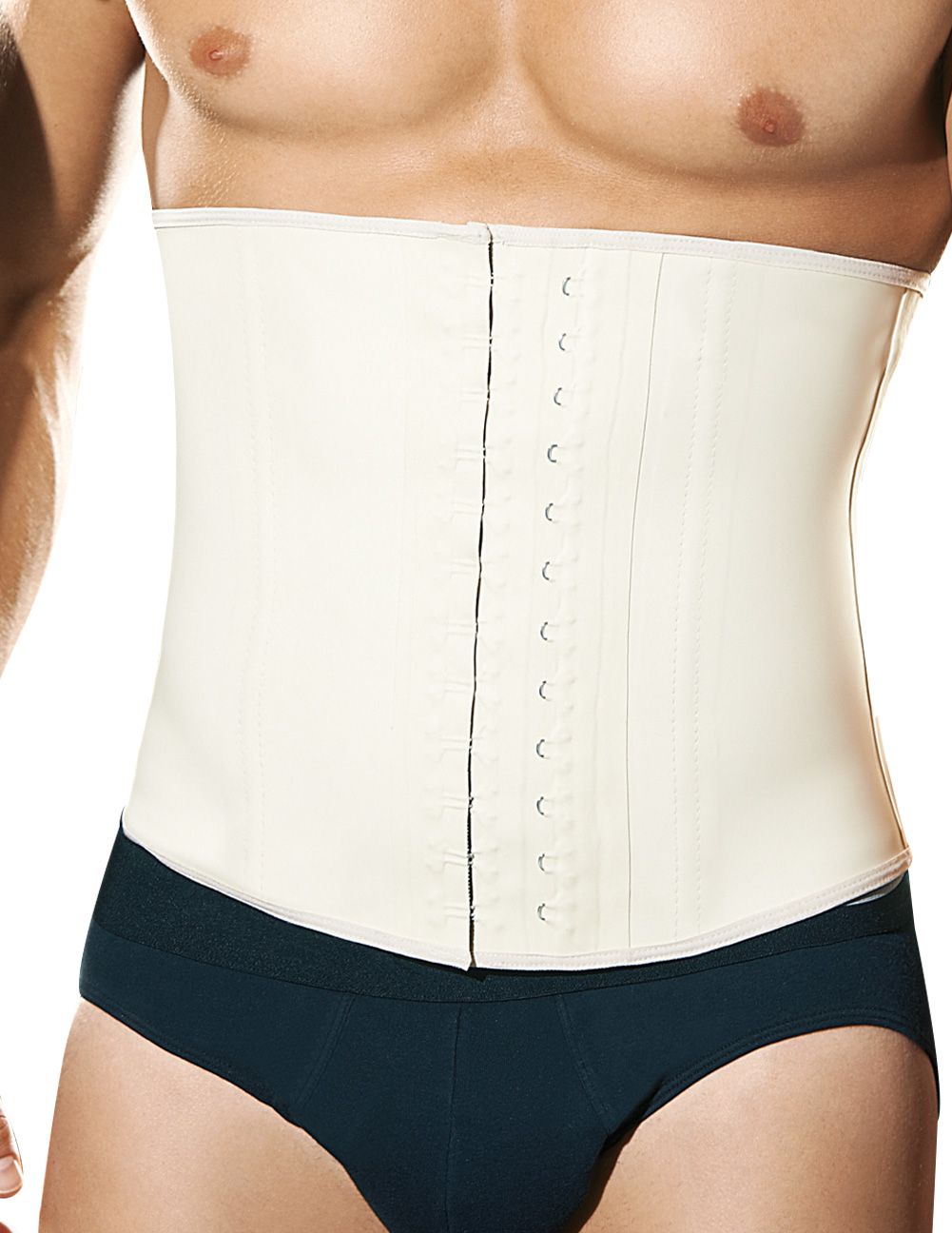 Ann Chery 2031 Latex Men Girdle Body Shaper Beige