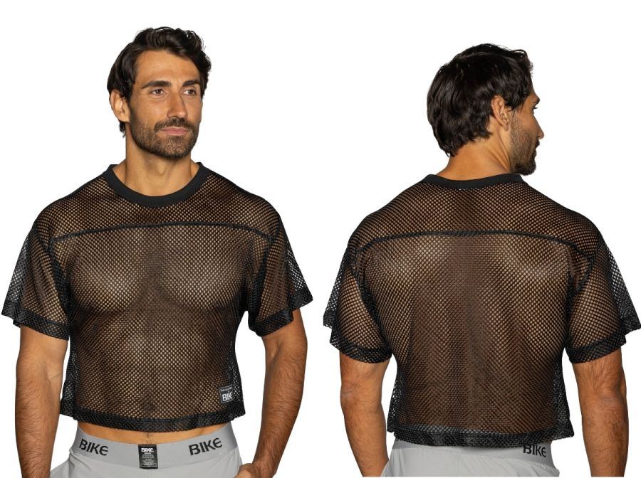 BIKE Athletic BAM134 Short Sleeve Practice Jersey Top Color Black
