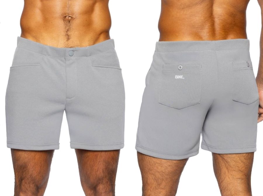 BIKE Athletic BAM207 Coaches Short 5 inch Inseam Color Gray