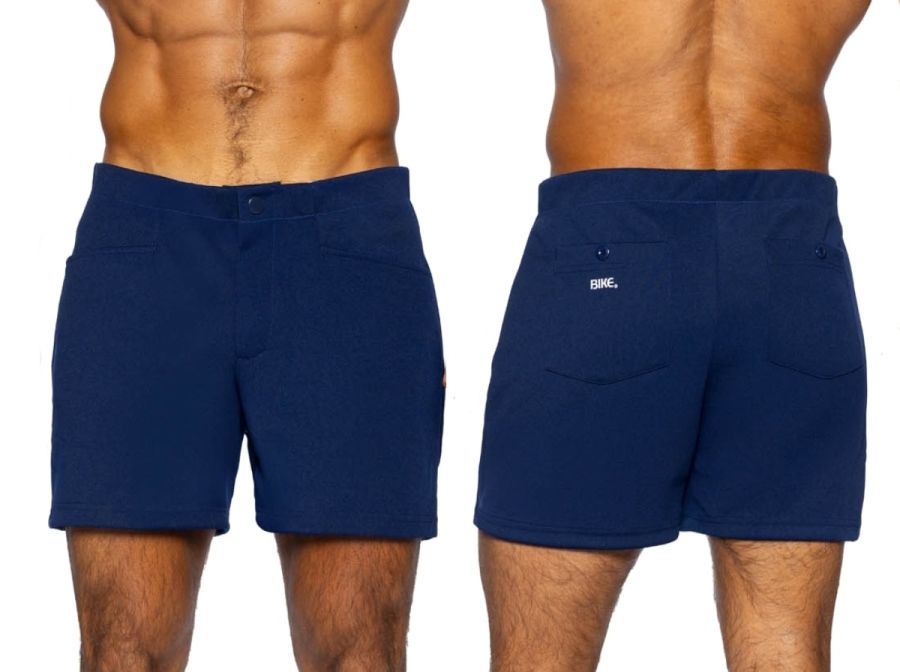 BIKE Athletic BAM207 Coaches Short 5 inch Inseam Color Navy