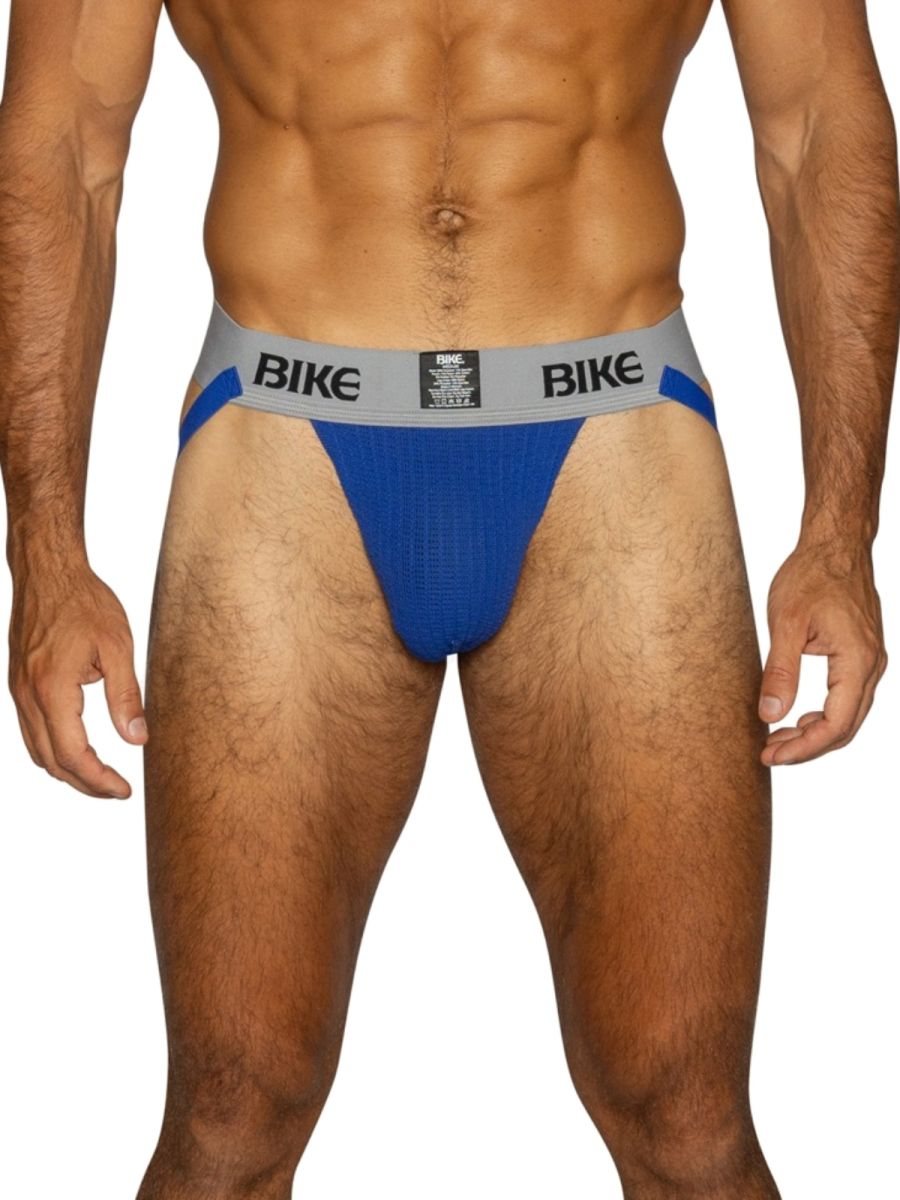 BIKE Athletic BAS304 Classic Mens Athletic Jockstrap Royal Plus Sizes