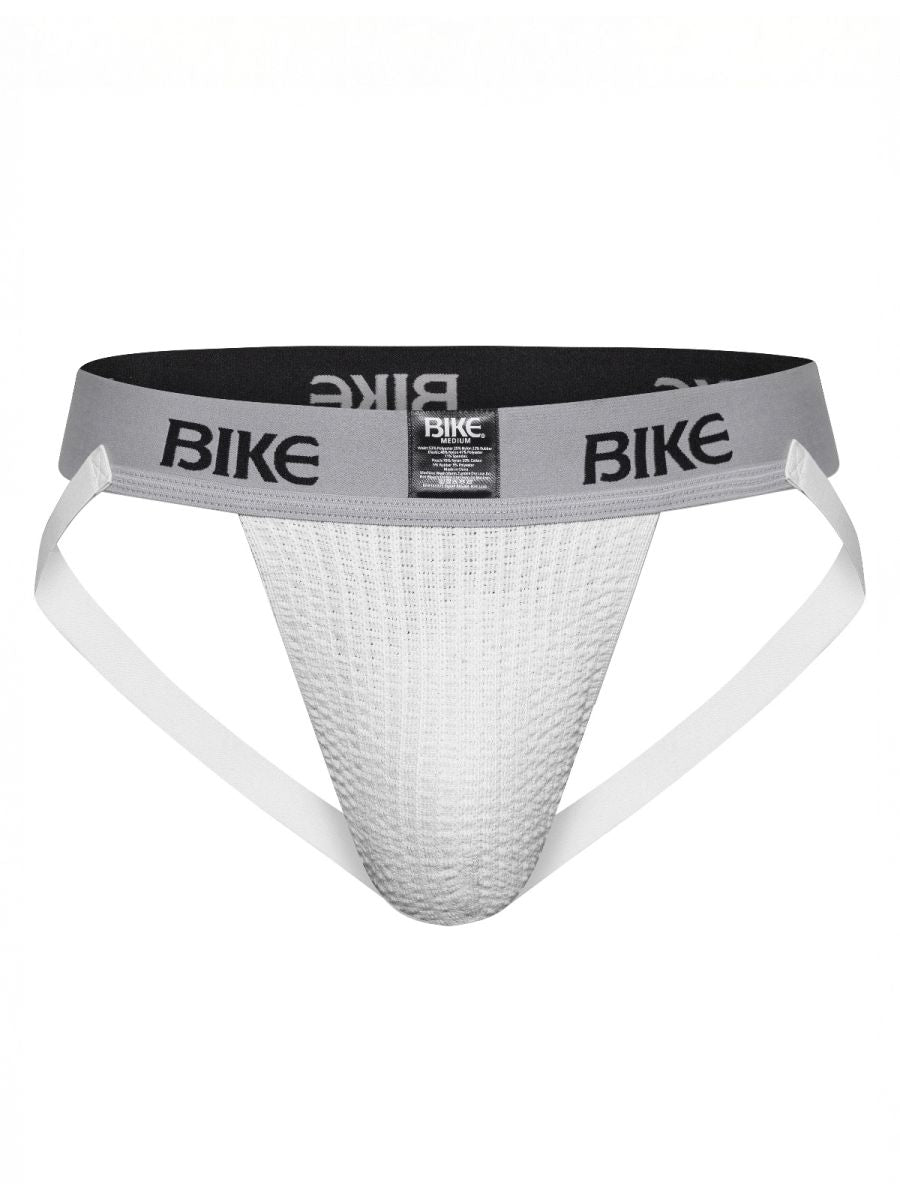 BIKE Athletic BAS304 Classic Mens Athletic Jockstrap White Plus Sizes