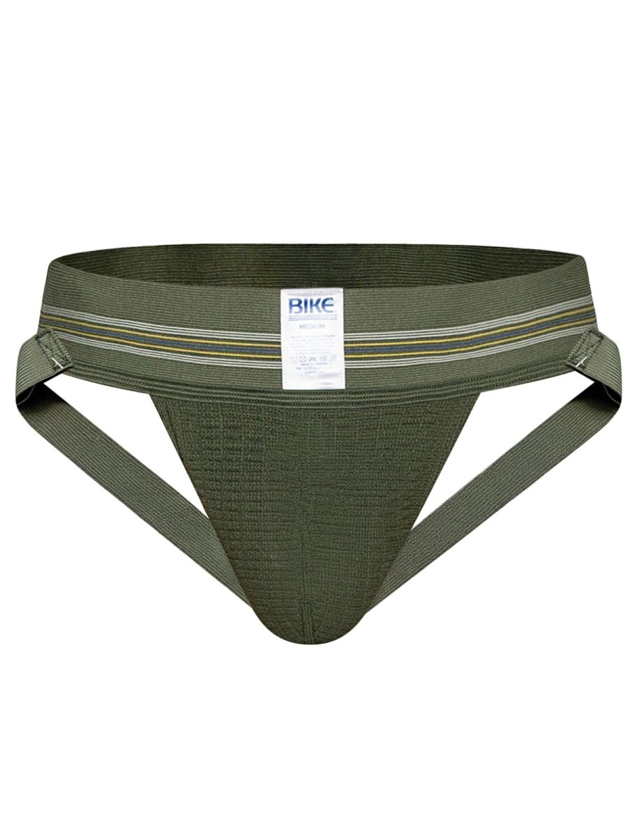 BIKE Athletic BAS306 Original Number 10 Jockstrap Performance Underwear Colour Olive Green