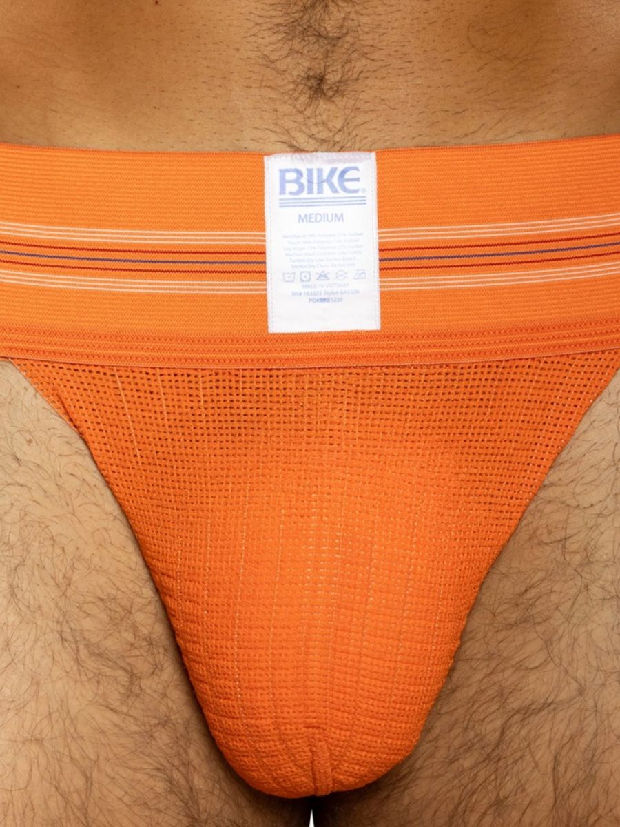 BIKE Athletic BAS306 Original Number 10 Jockstrap Performance Underwear Colour Orange