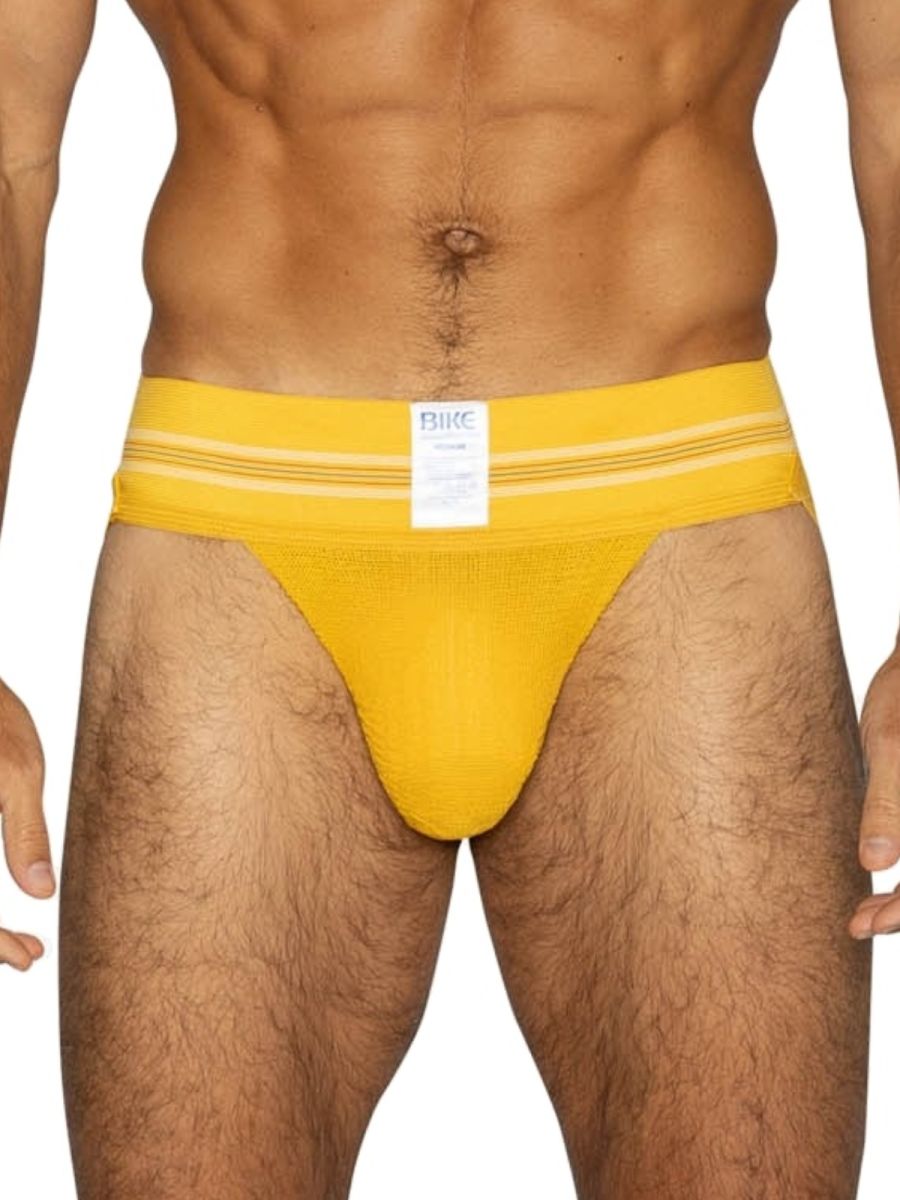 BIKE Athletic BAS306 Original Number 10 Jockstrap Performance Underwear Color Yellow