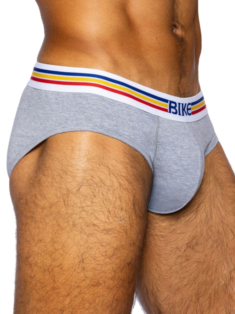 BIKE Athletic BAS327 Stretch Cotton Comfortable Brief Color Gray