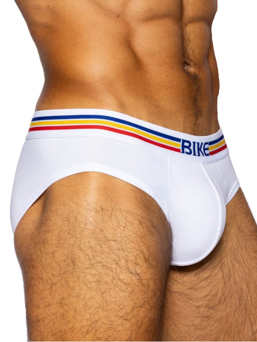 BIKE Athletic BAS327 Stretch Cotton Comfortable Brief Color White