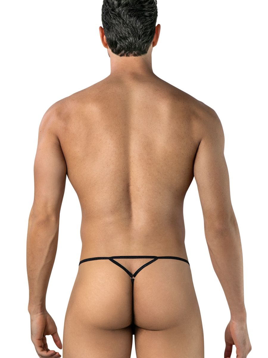 CandyMan 95004 Mens Floral Printed Mesh Thongs Blue