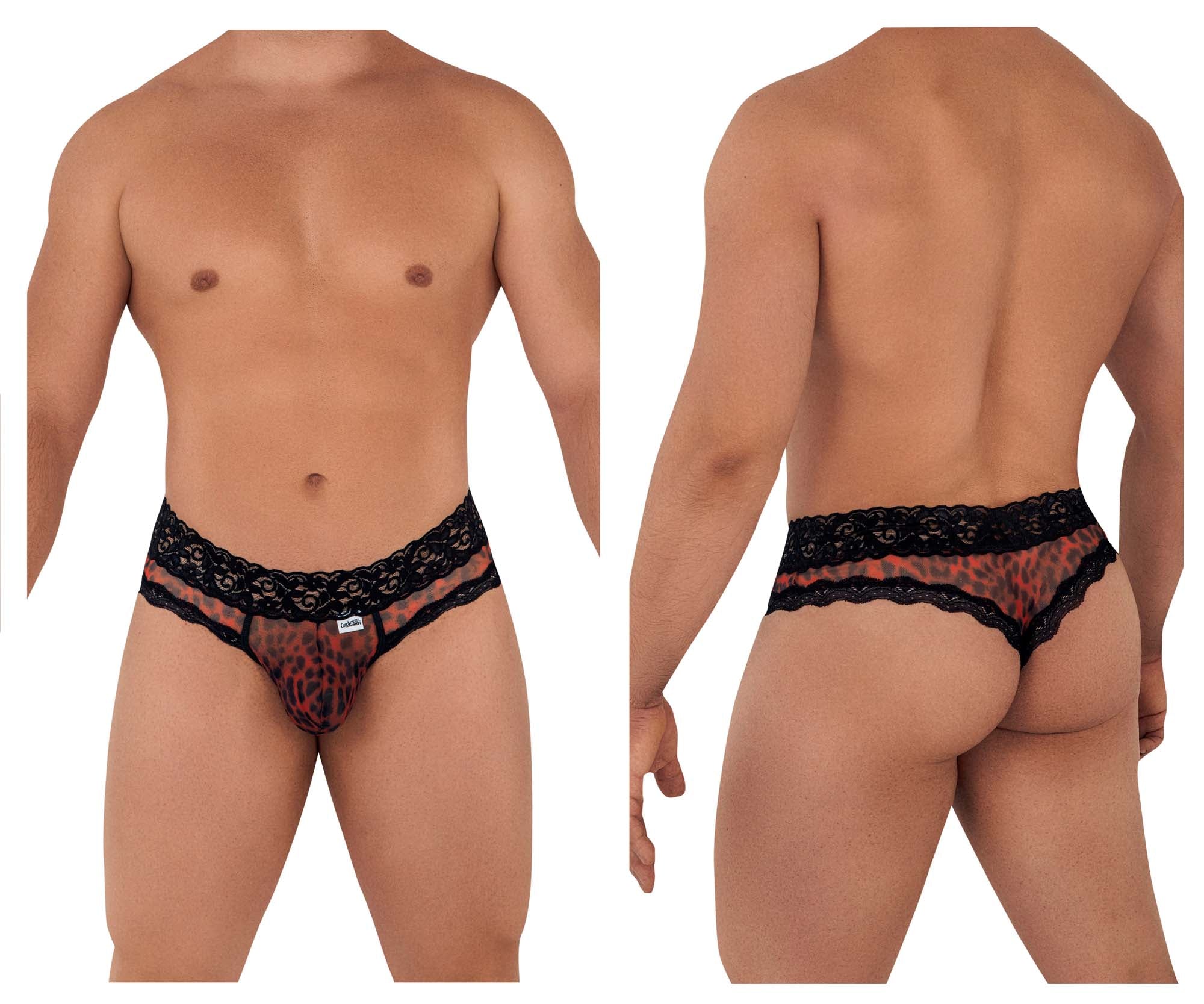 CandyMan 99596 Mesh-Lace Mens Sexy Underwear Thongs