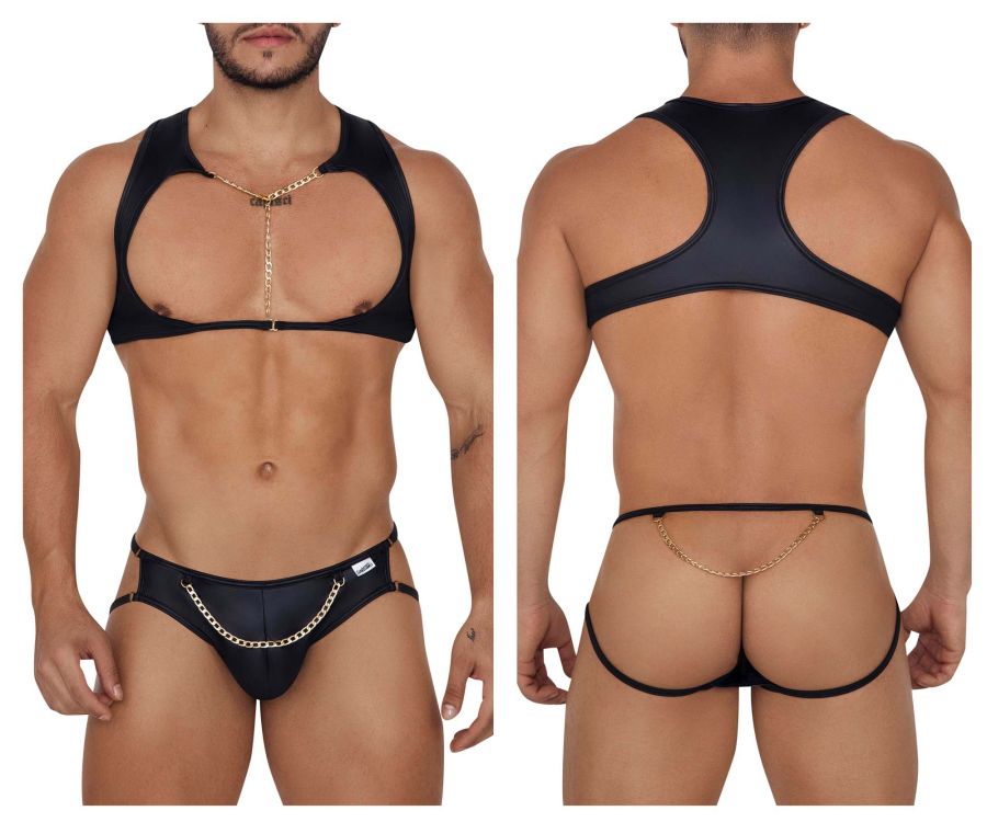 JCSTK - CandyMan 99682 Harness Jock Two Piece Set Black