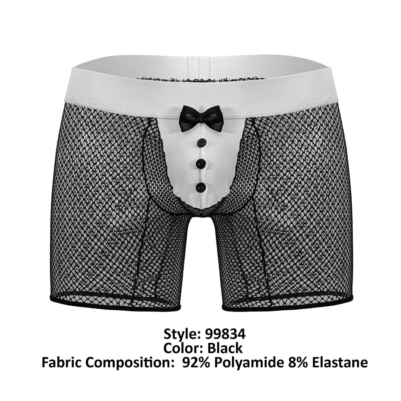 CandyMan 99834 Mens Tuxedo Trunks Costume Black & White