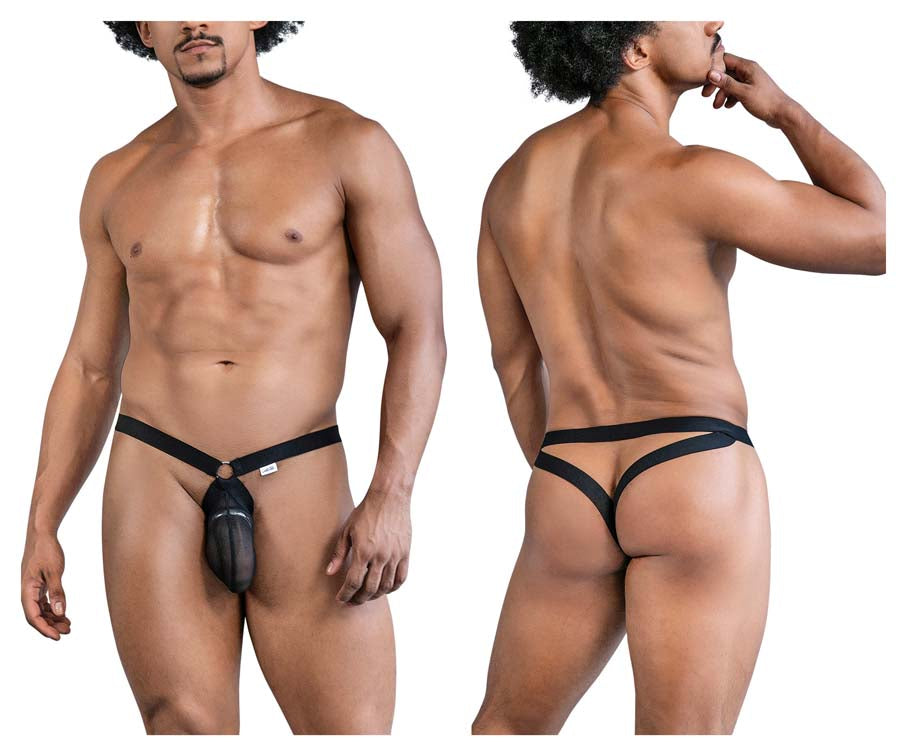 CandyMan 99842 Mens Mesh Jockstrap Black