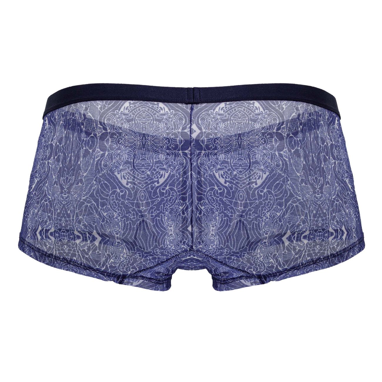 CandyMan 99873 Mens Water Print Breathable Mesh Trunks Blue-White