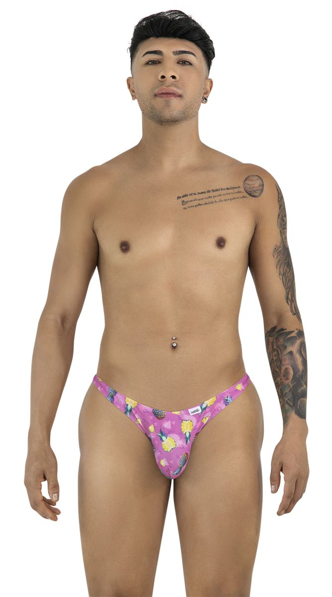 CandyMan 99924 Mens Colourful Modern Vibe Thongs Printed Pink