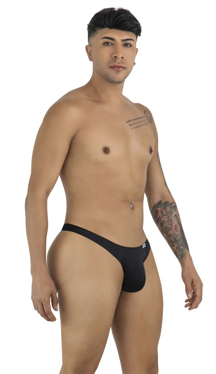 CandyMan 99930 Male Simple & Sleek Thongs Black