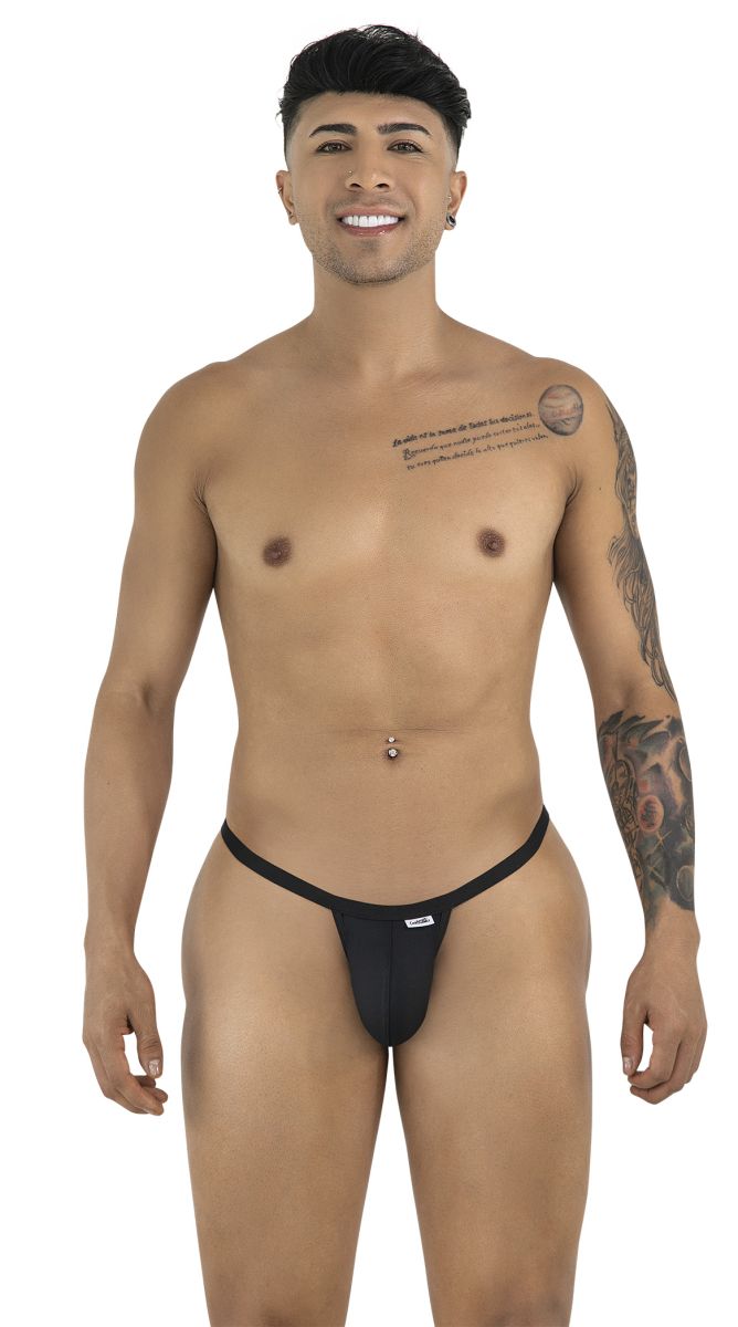 CandyMan 99948 Mens Minimalism Sleek & Modern Thong Black
