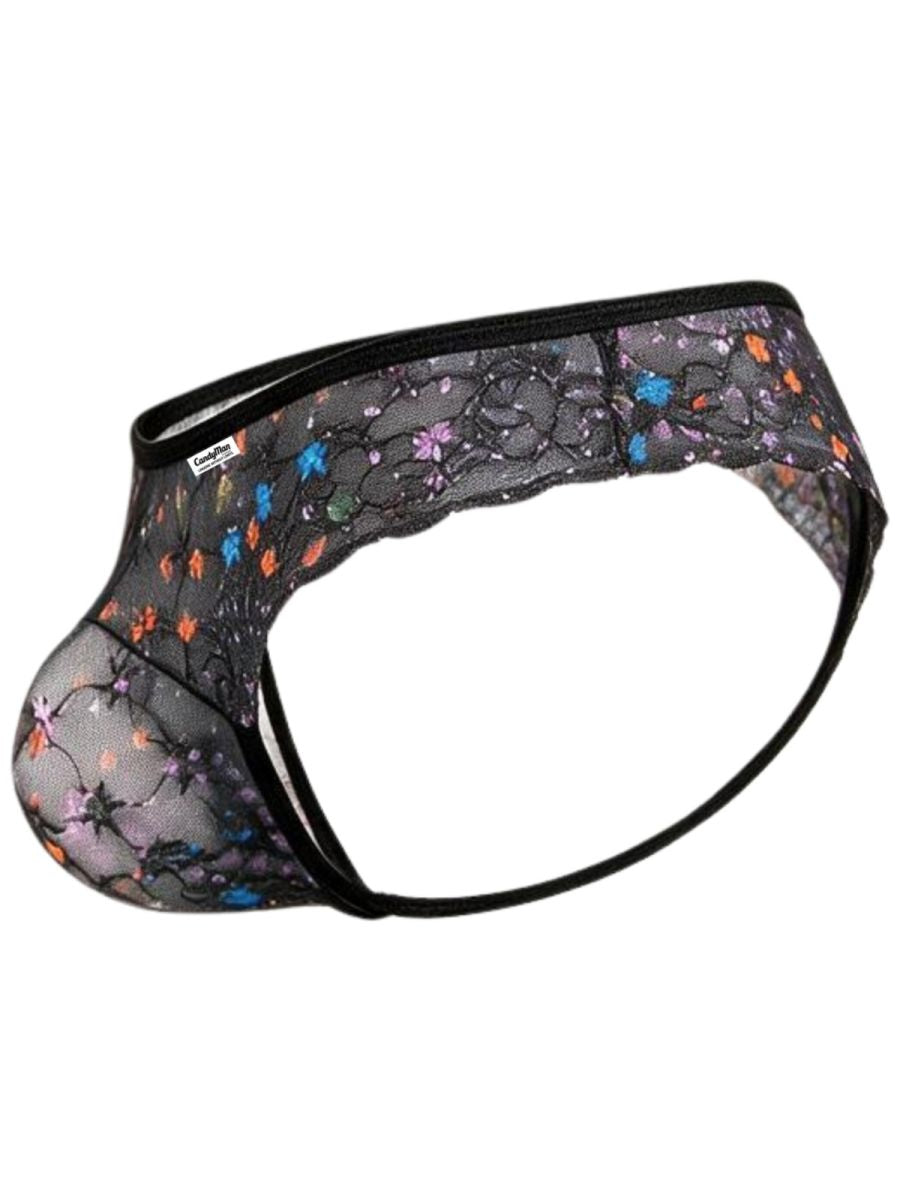 CandyMan 99975 Mens Printed Mesh Unleash Your Bold Style Thongs Color