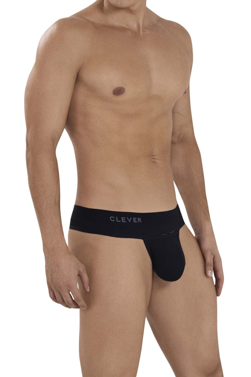 Clever 1147 Celestial Thongs Black