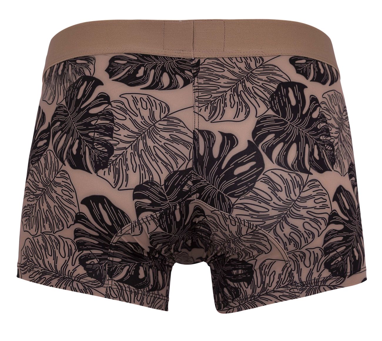 Clever 1635 Pacif Mens Leaf Print Trunks Pink