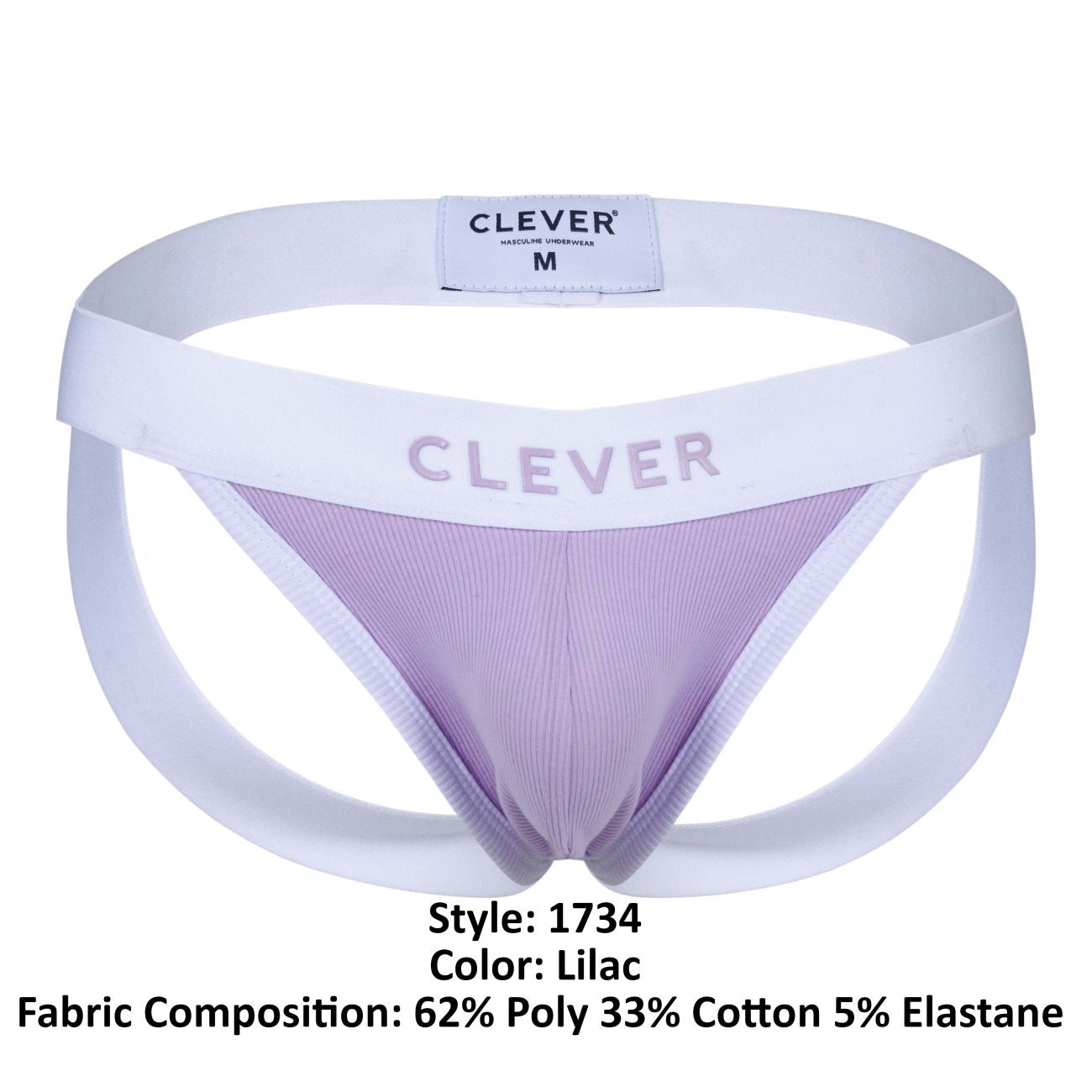 Clever 1734 Colors Mens Pastel Jockstrap Lilac