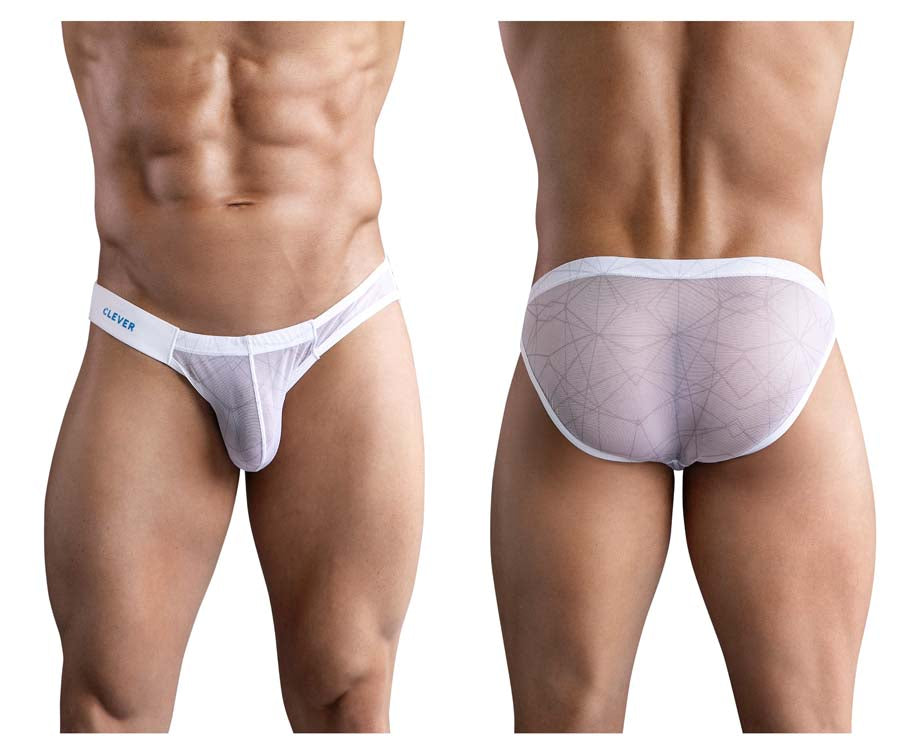 Clever 1747 Geometric Bikini Black White