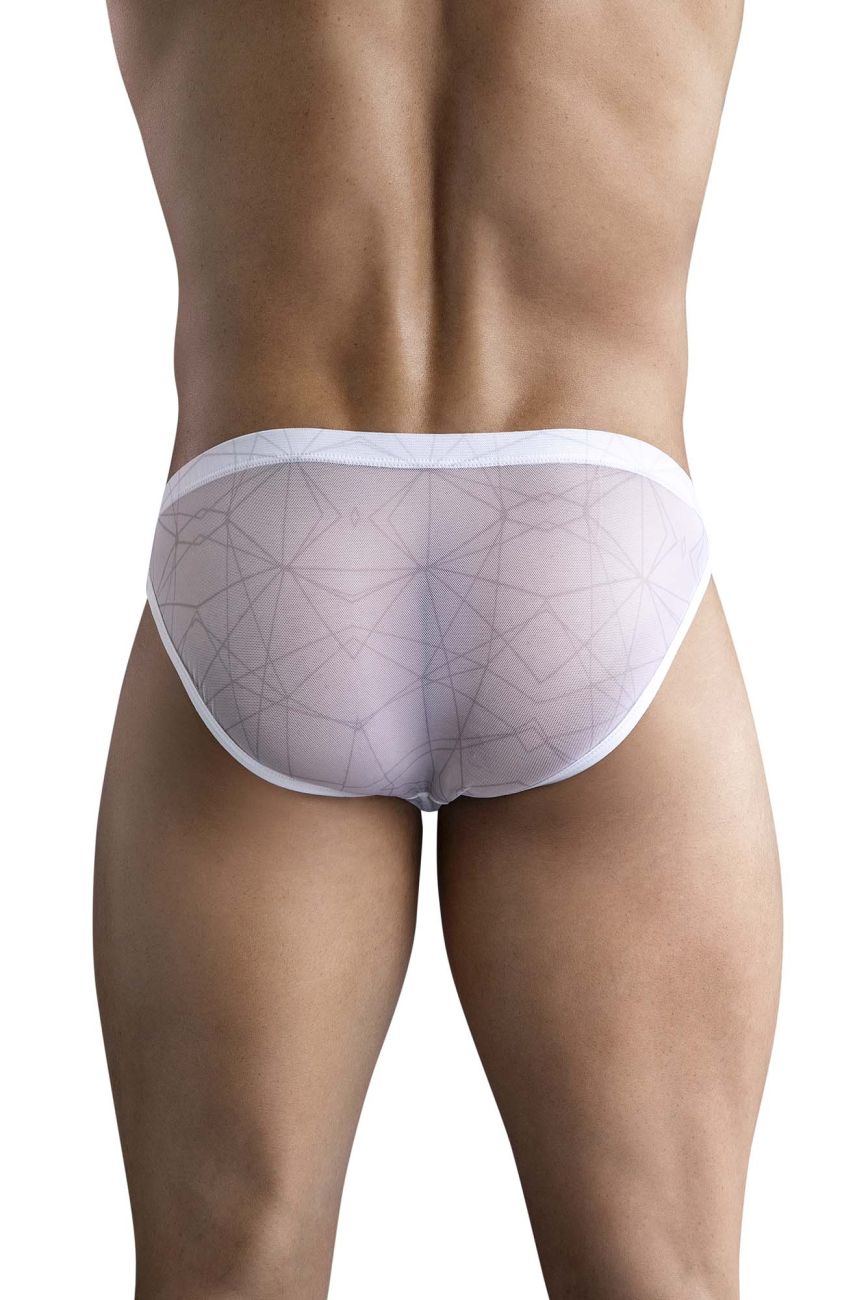 Clever 1747 Geometric Bikini Black White