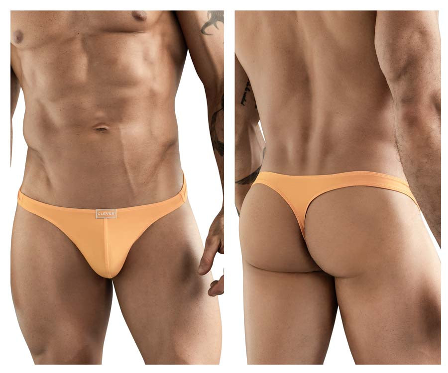 Clever 1773 Cactus Male Sleek Thong Orange