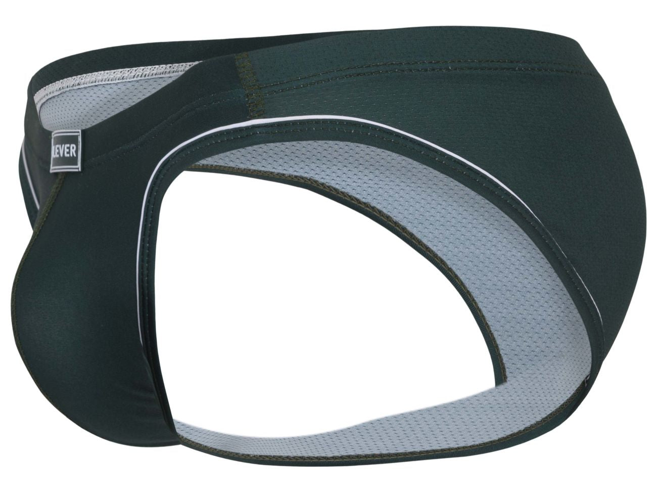 Clever 1782 Argovia Mens Piping Trim Briefs Dark Green