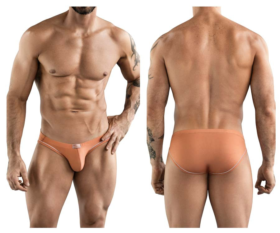 Clever 1782 Argovia Mens Piping Trim Briefs Ochre