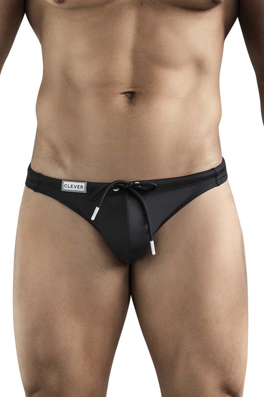 Clever 1789 Rio Male Sexy Swim Thongs Black