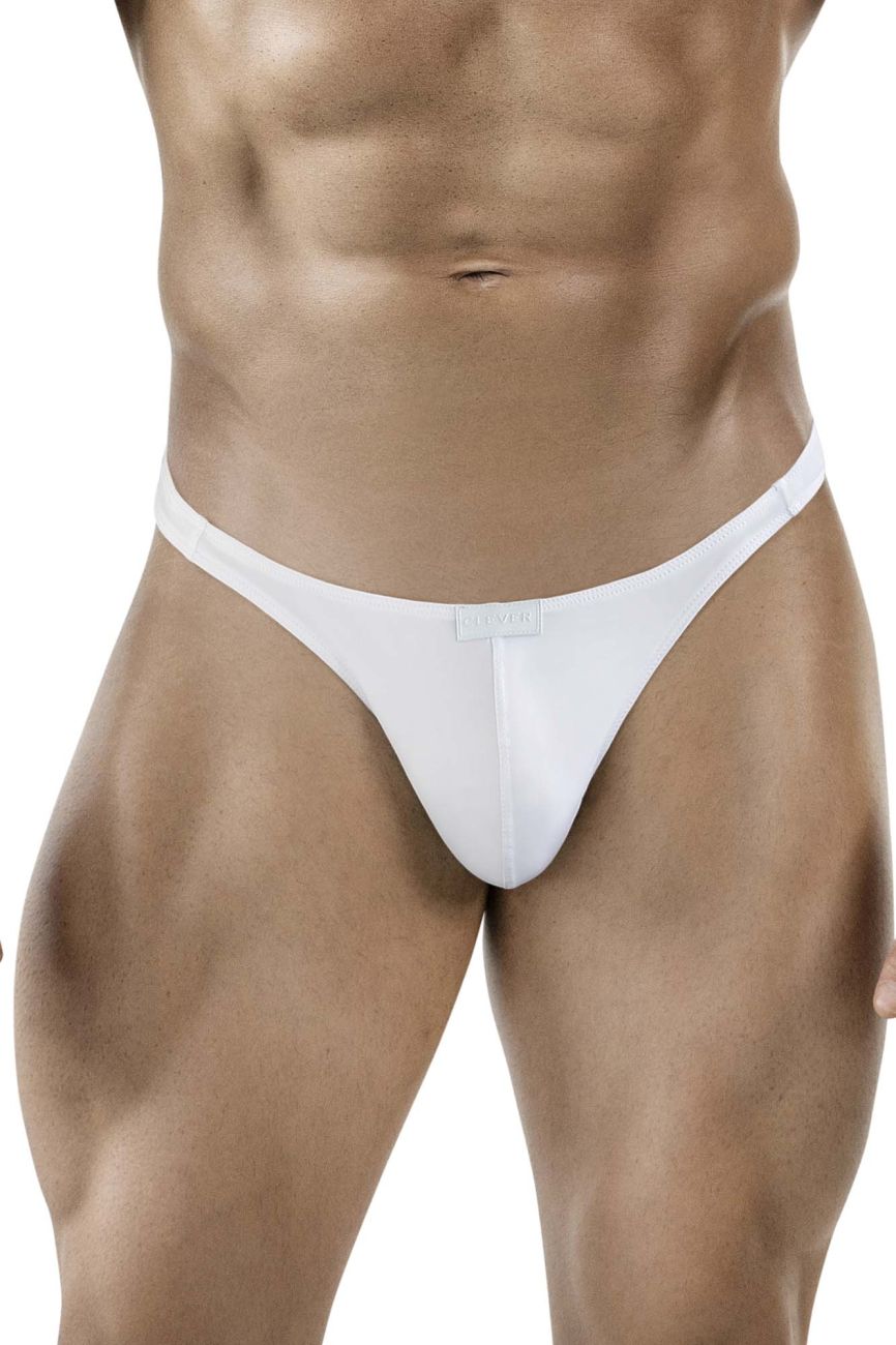 Clever 1830 Desirable Mens Barley There Thongs White