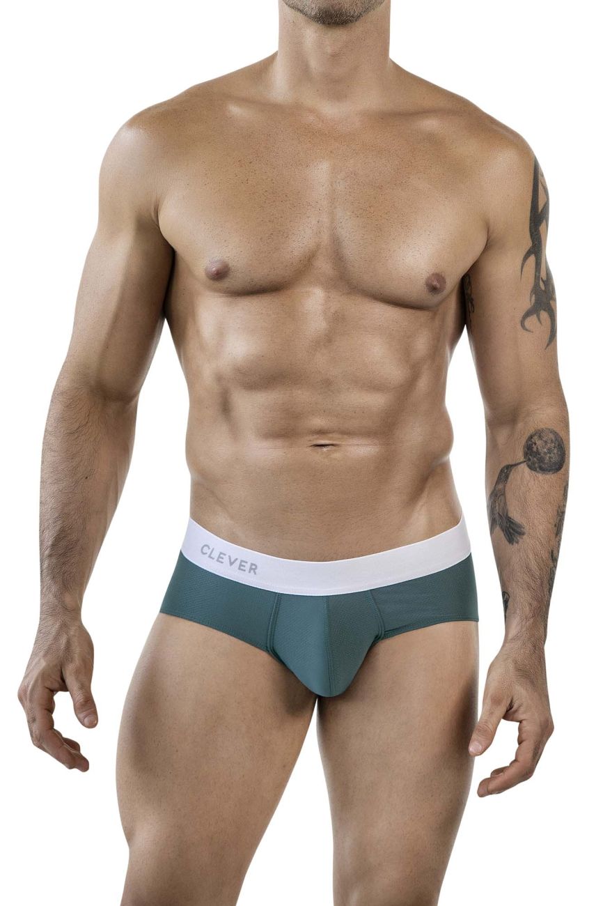 Clever 1863 Male Lecler Modern Comfort Briefs Green