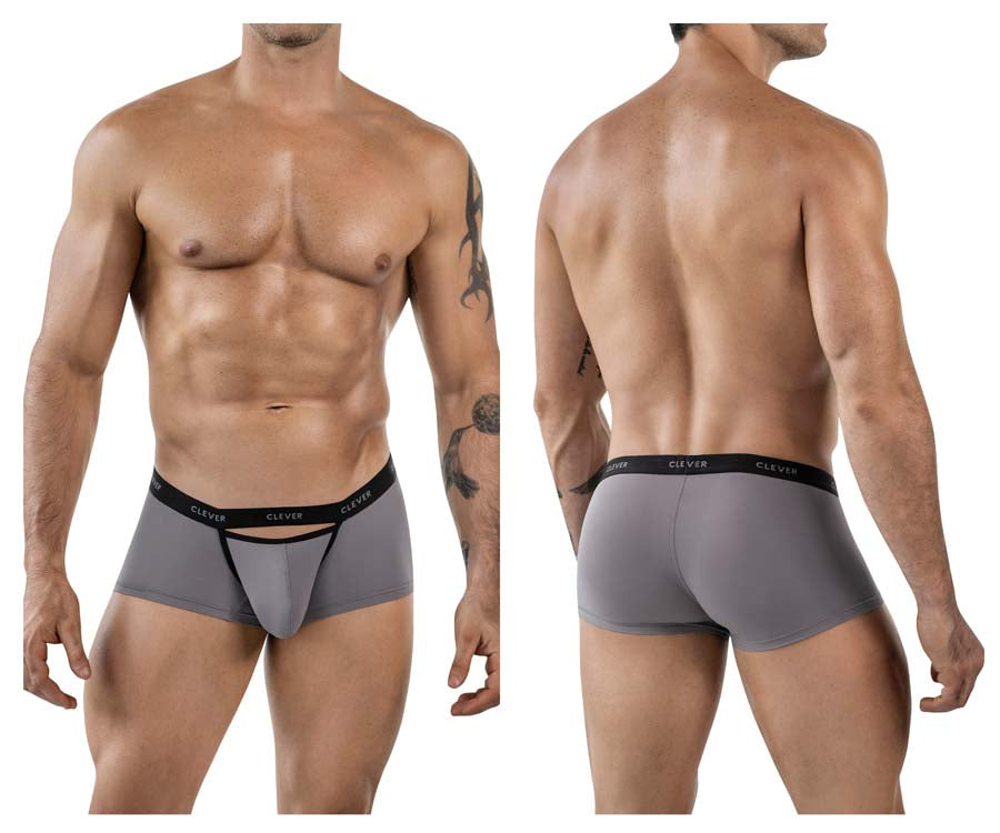 Clever 1866 Mens Tokio Cut Out Front Trunks Gray