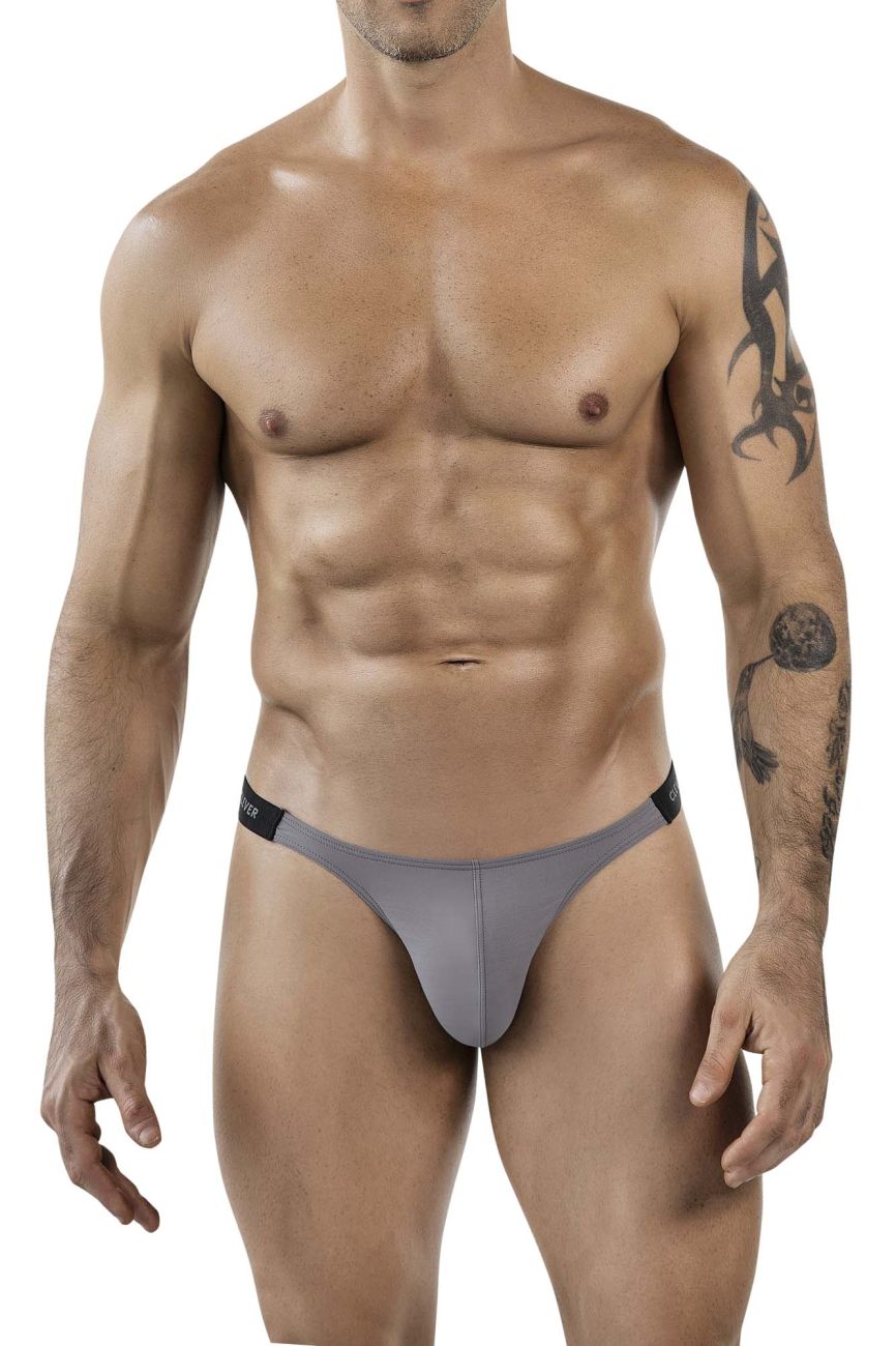 Clever 1867 Tokio Mens Sleek Bikini Brief Gray