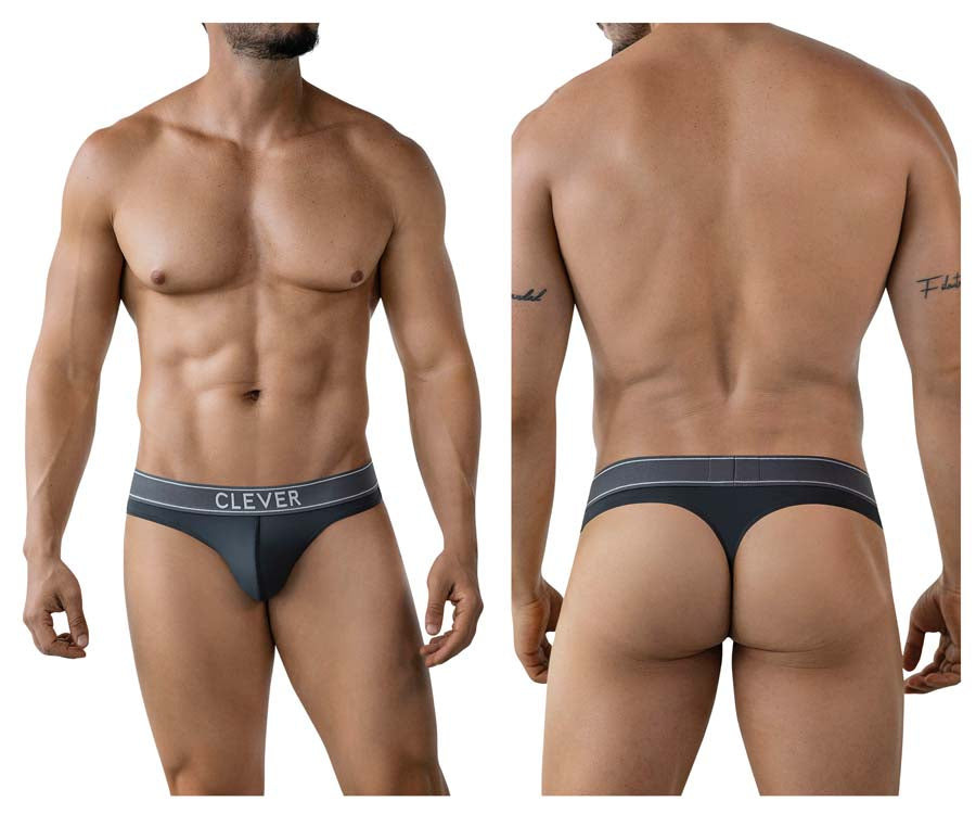 Clever 2008 Raw Mens Sleek Form Fitting Thong Dark Gray