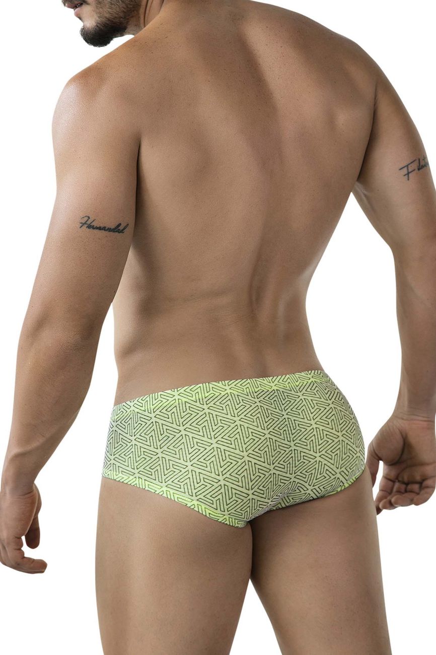 Clever 2017 Mens Stretchy Neon Briefs Green