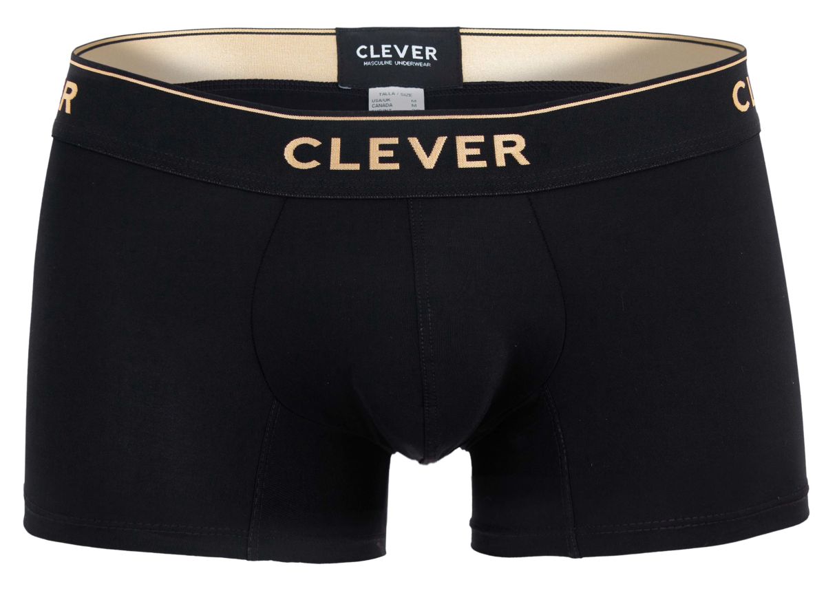Clever 2026 Valladolid Mens Sleek Boxer Briefs Trunks Black