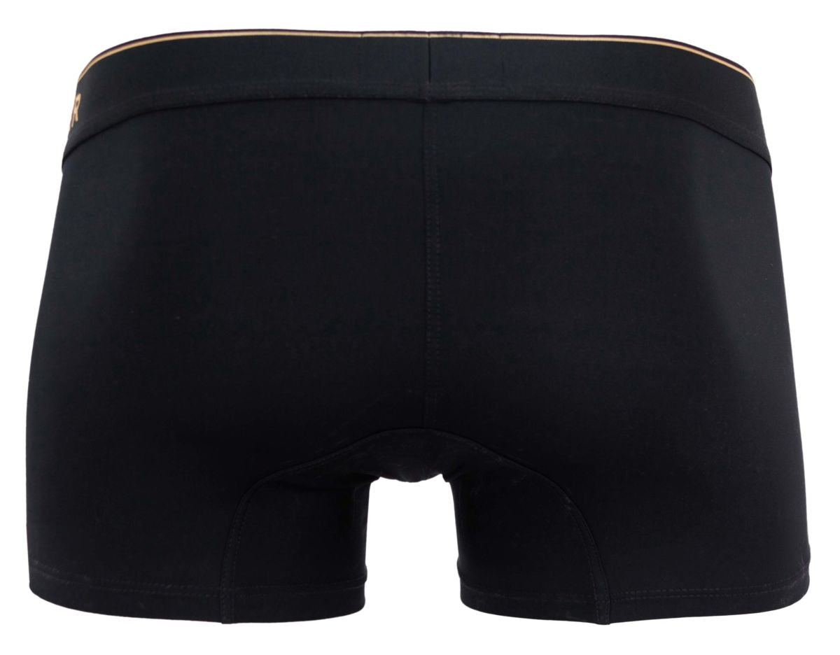 Clever 2026 Valladolid Mens Sleek Boxer Briefs Trunks Black