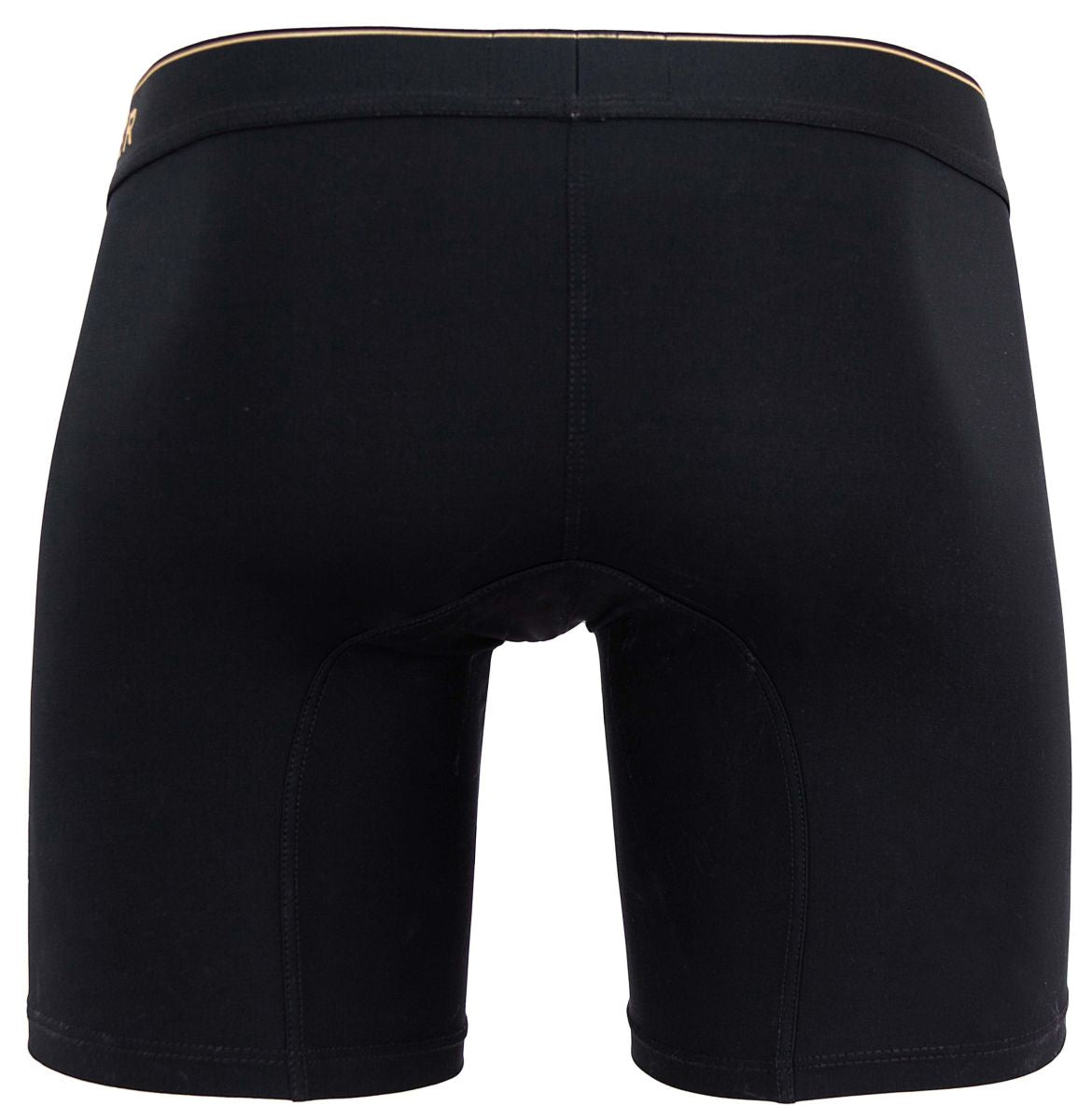 Clever 2027 Valladolid Mens Sleek Long Leg Boxer Briefs Black