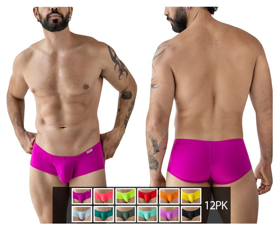 Clever 229956 12PK Mens Australian Latin Colourful Trunks