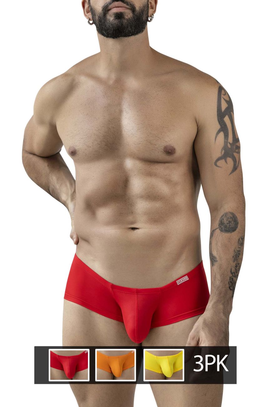 Clever 229959 3PK Australian Latin Trunks Multi Pack Set