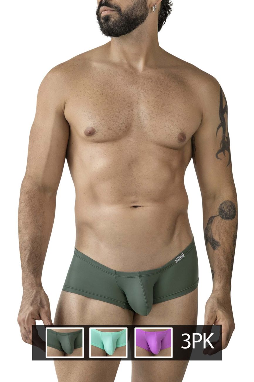 Clever 229961 3PK Australian Latin Trunks Multi Pack Set