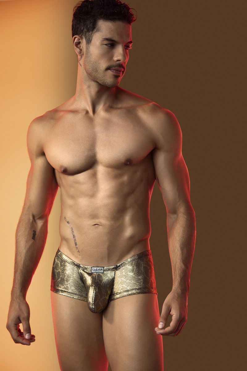26042 Atlas Male Premium Underwear Piece Trunks Gold