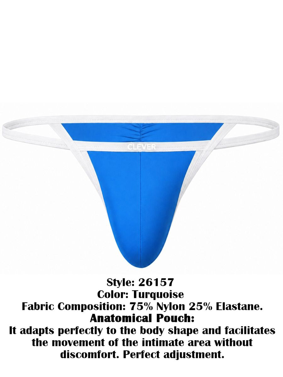 Clever 26157 Boreas Mens Maximum Confidence & Comfort Modern Brief Turquoise