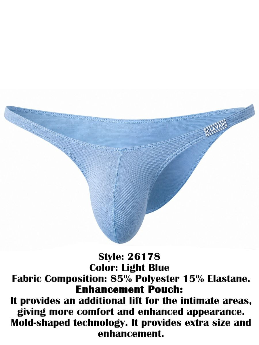 Clever 26178 Cronos Mens Daily Essentials Collection Briefs Light Blue