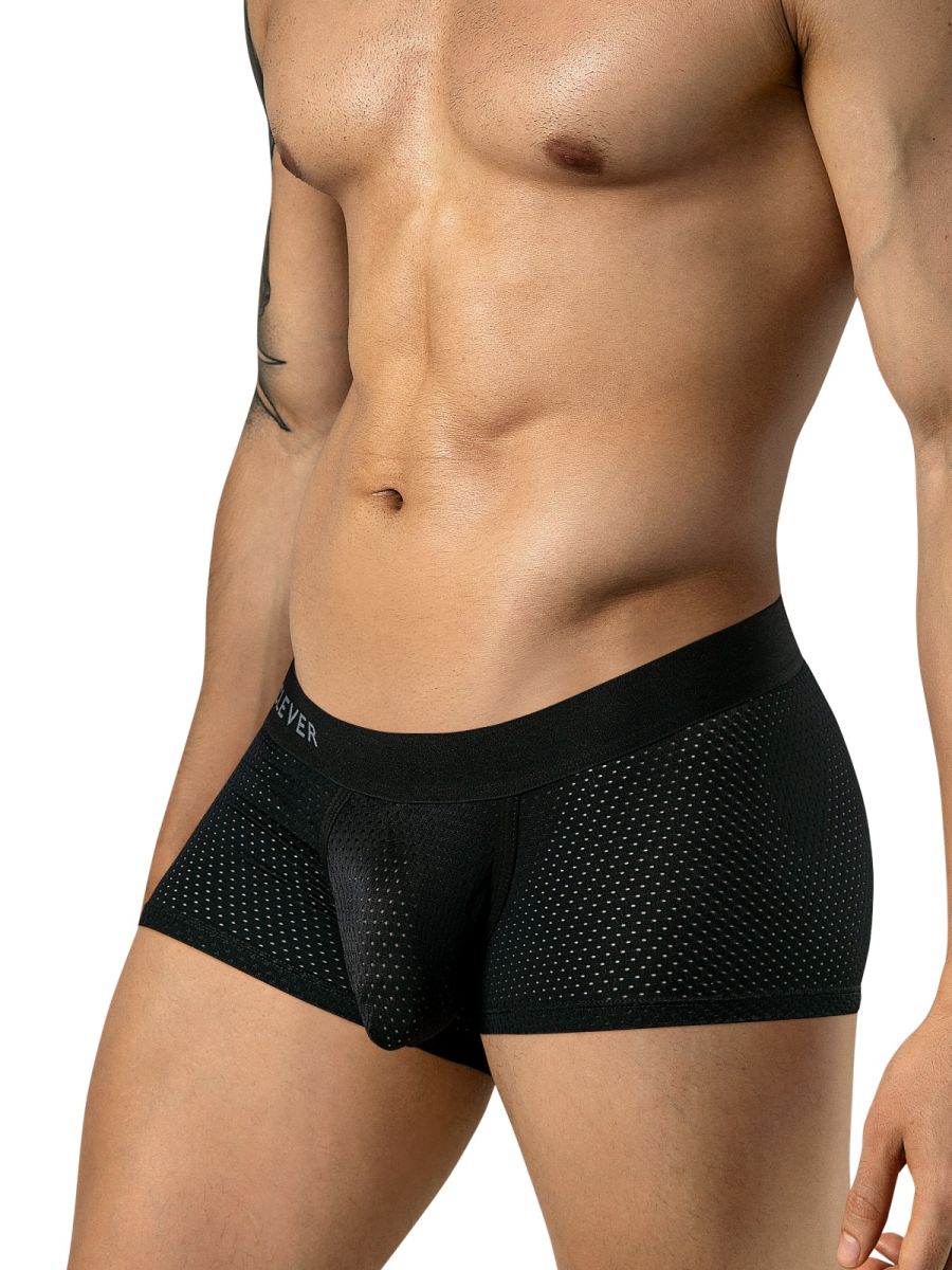 Clever 26184 Ulises Mens Ergonomically Scrulted Pouch Trunks Black