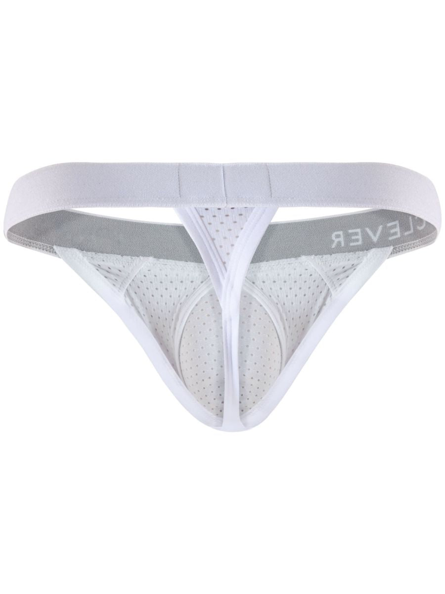 Clever 26189 Ulises Mens Kangaroo Pouch Internal Structured Thongs White