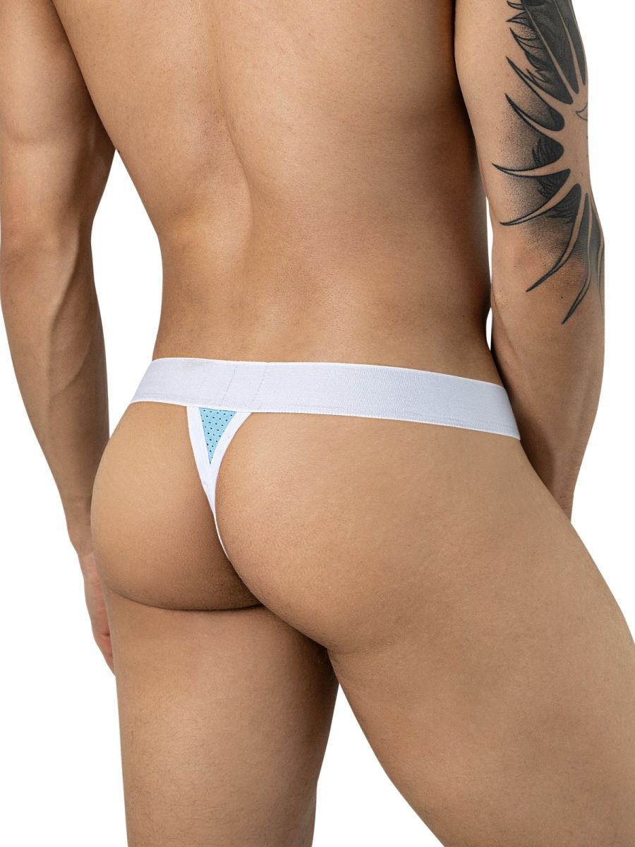 Clever 26190 Ulises Mens Kangaroo Pouch Internal Structured Thongs Light Blue