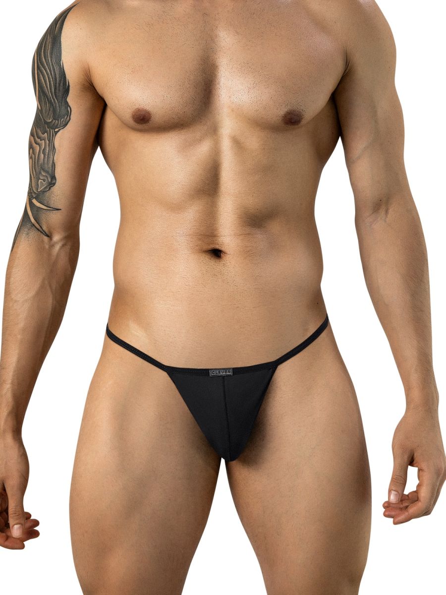 Clever 26218 Filandia Mens Ultra Sleek Thongs Black