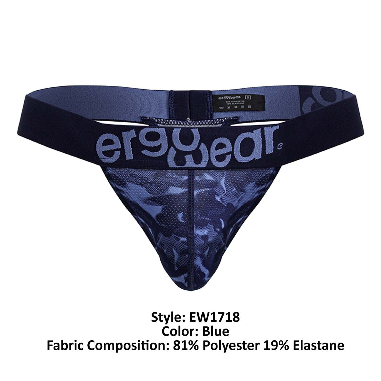 ErgoWear EW1718 MAX SE CAMO G-String Blue